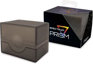 BCW Spectrum Prism Deck Case - Umbrella Black - 1 ct | Secure Snap Closure Card Deck Case | Fits 100 Double-Sleeved Cards | Trading Card Deck Storage Ideal for Magic the Gathering, Pokemon, and More
