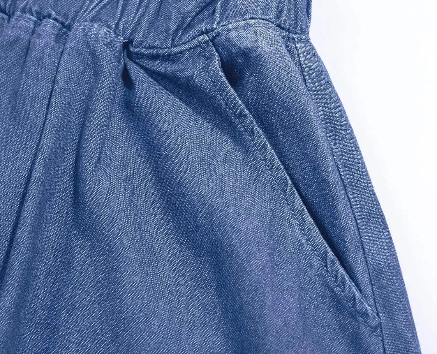 CHARTOU Womens Stretchy High Waist 5-Buttons Front A-Line Flowy Midi Skirts