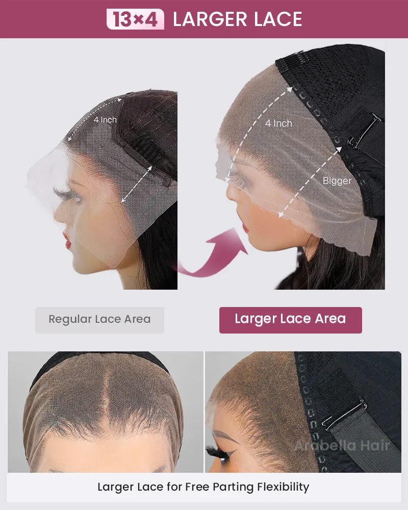 HD Lace 15A Grade Double Drawn Loose Wave Human Hair Lace Front Wig Free Part