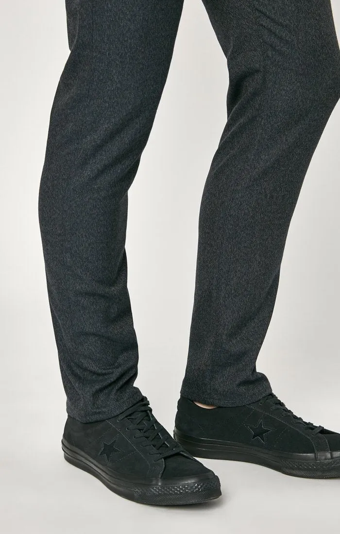 MATT RELAXED STRAIGHT LEG IN SMOKE FEATHER TWEED