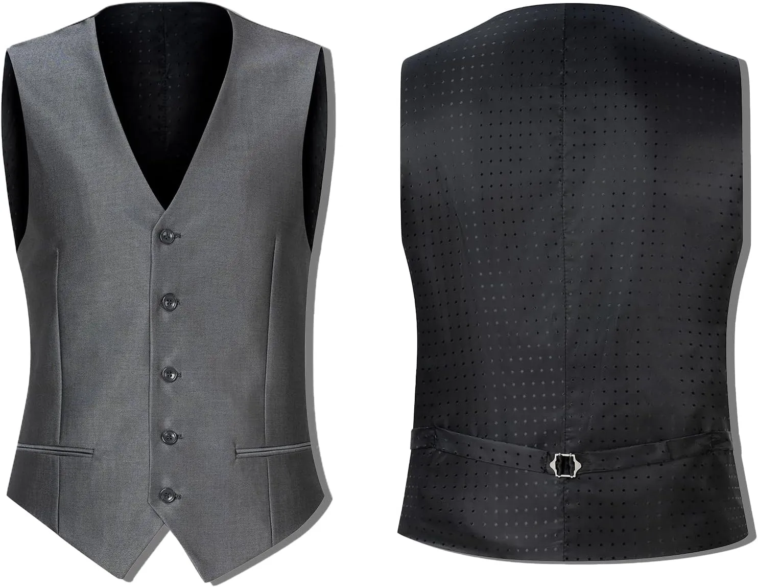 Men's Suit 3 Piece Slim Fit Suit, One Button Fine Glitter Shawl Lapel Blazer Jacket Vest Pants for Party & Wedding