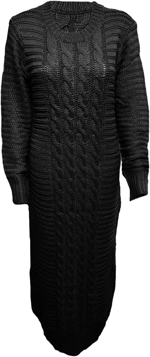 Sweater Dresses for Women,Sexy Bodycon Long Sleeve Dress for Winter Plus Size Pullover Dress for Party Evening