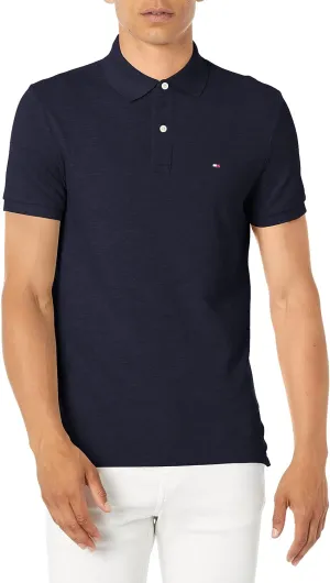 Tommy Hilfiger Men's Short Sleeve Cotton Pique Polo Shirt in Regular Fit